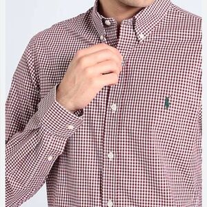 Ralph Lauren Burgundy Checkered Shirt